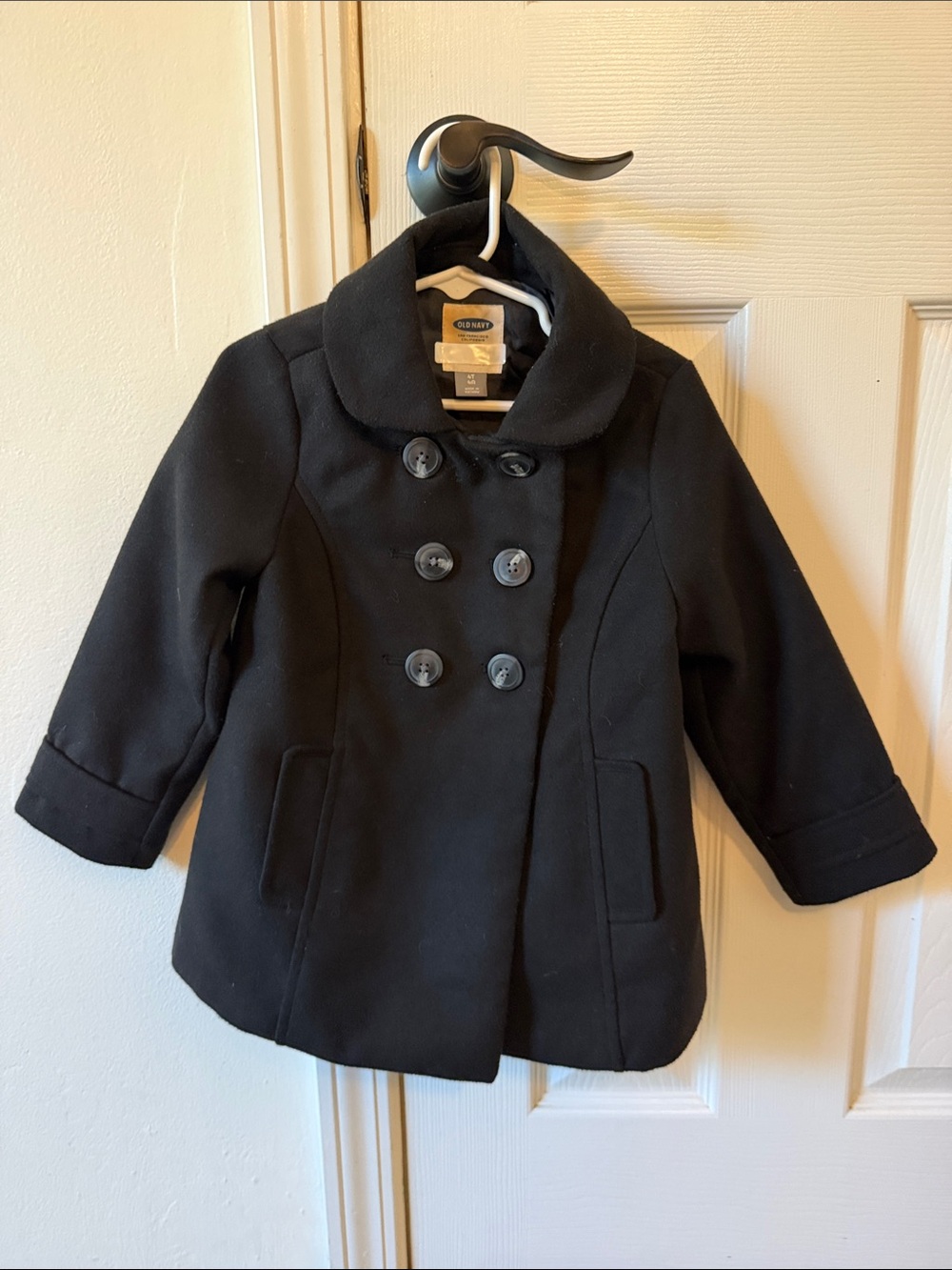 Gymboree Black Double-Breasted Girls' Pea Coat